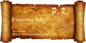 Pipernea Kál névjegykártya